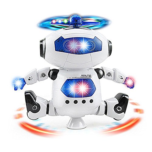 What is the Rotation 360 Toy Robot Singing